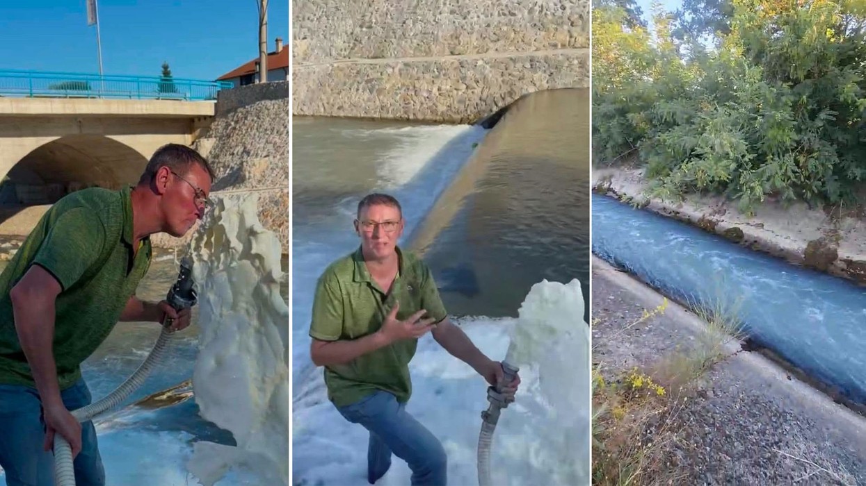 Fermeri në shenjë proteste derdh qumështin në në lumin Bistrica, KRU “Gjakova” paralajmëron padi