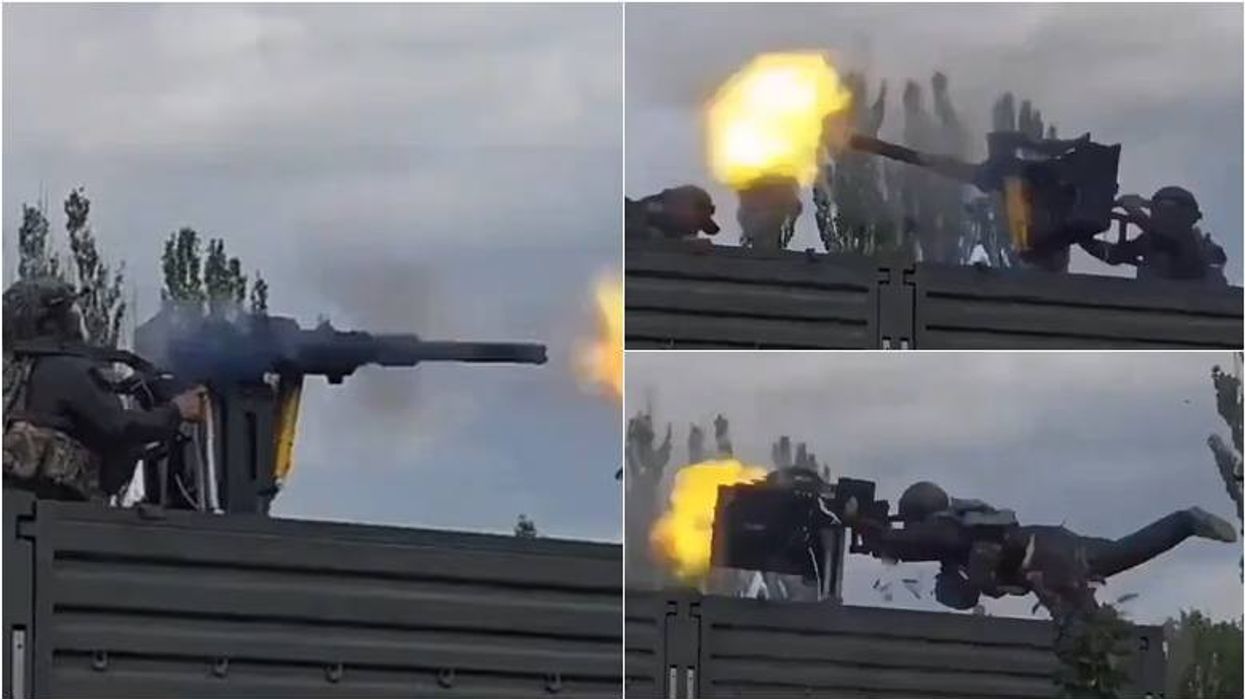 Ushtari rus humb kontrollin e mitralozit të montuar, pothuajse vrau disa nga ushtarët e tij Ushtari rus humb kontrollin e mitralozit të montuar, pothuajse vrau disa nga ushtarët e tij