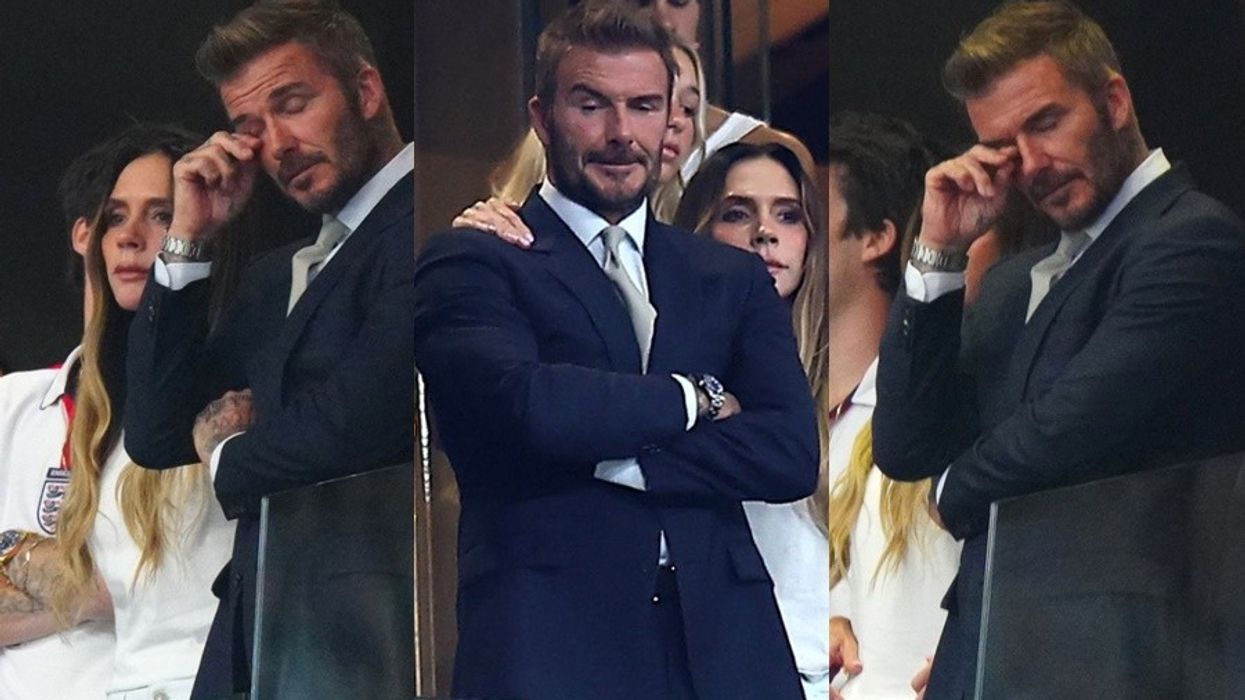 David Beckham mezi i mbajti lotët pas eliminimit të Anglisë nga Kupa e Botës David Beckham mezi i mbajti lotët pas eliminimit të Anglisë nga Kupa e Botës
