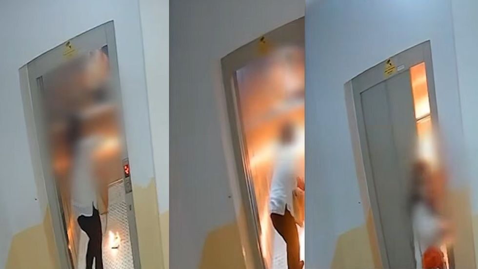 Dalin pamjet se si një grua ndezi zjarre në një kompleks banesor në Prishtinë