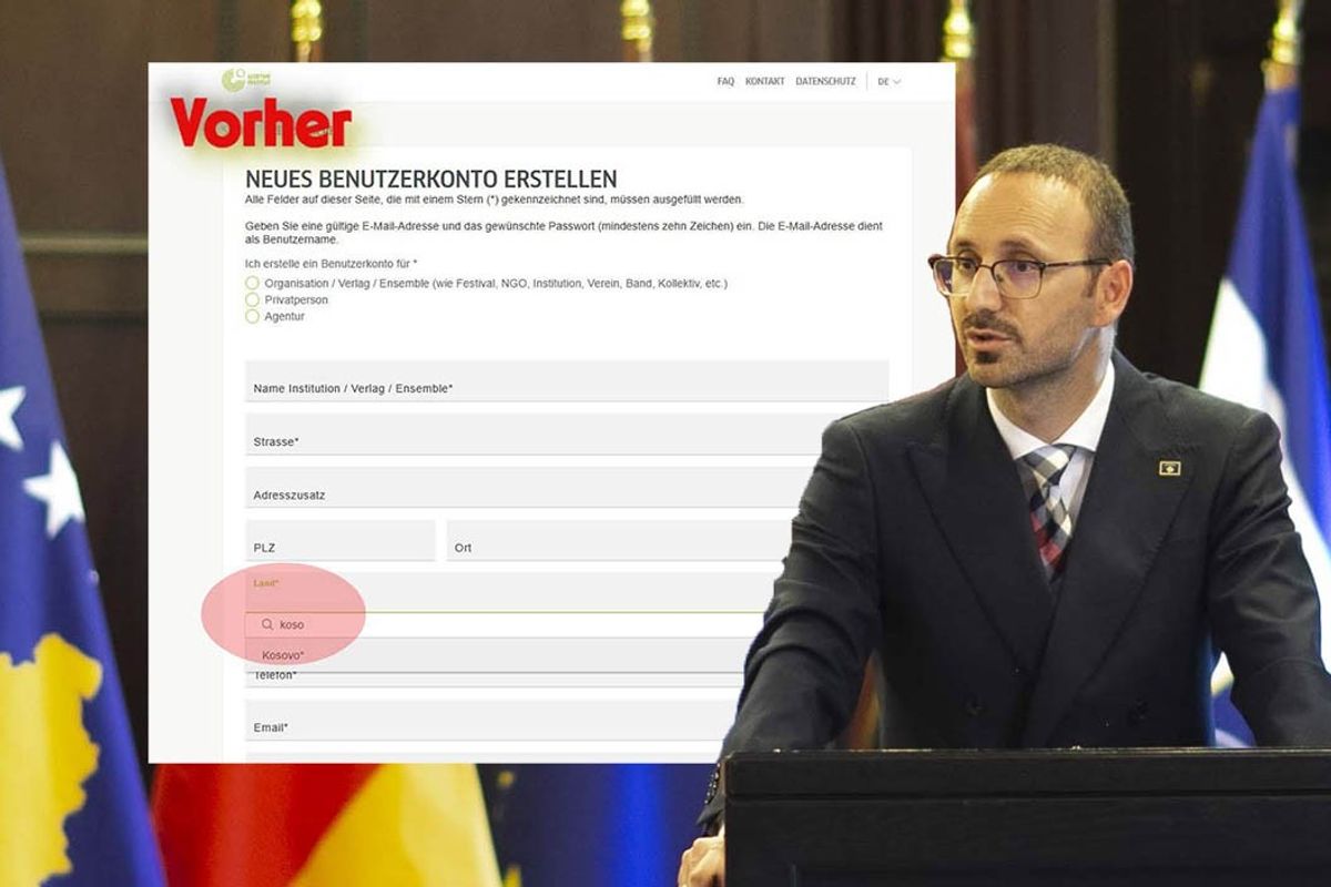 Goethe-Institut heq fusnotën për Kosovën, ambasadori Ajeti me apel për qytetarët Goethe-Institut heq fusnotën për Kosovën, ambasadori Ajeti me apel për qytetarët