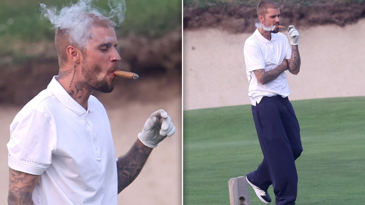 Justin Bieber nuk shqetësohet për zërin, shfaqet duke pirë puro pak ditë para performancës në finalen e Botërorit