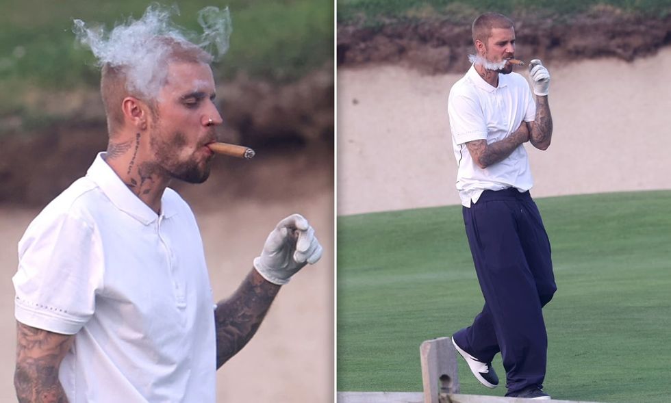 Justin Bieber nuk shqetësohet për zërin, shfaqet duke pirë puro pak ditë para performancës në finalen e Botërorit