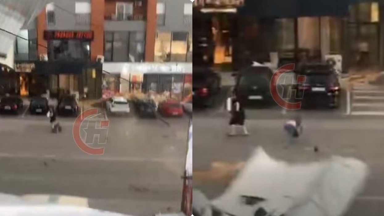 Momenti kur erërat e fuqishme rrëzojnë kulmin në Suharekë, u rrezikuan qytetarët