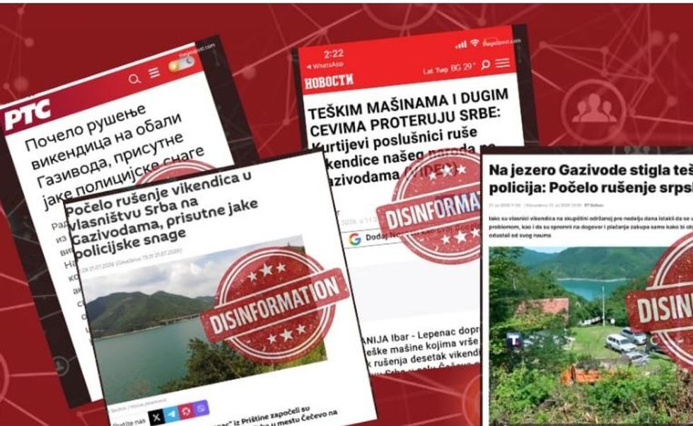 Mediat serbe dezinformojnë për rrënimin e vilave ilegale në Ujman, aksionin e paraqesin si të drejtuar kundër serbëve