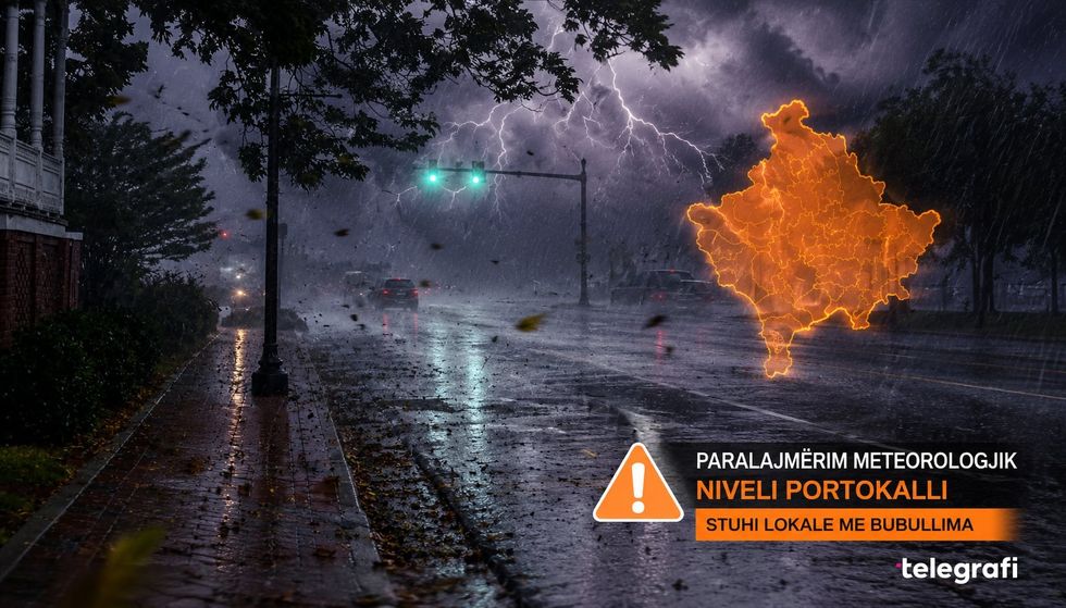 IHMK për të mërkurën jep alarm portokalli për stuhi në gjithë Kosovën