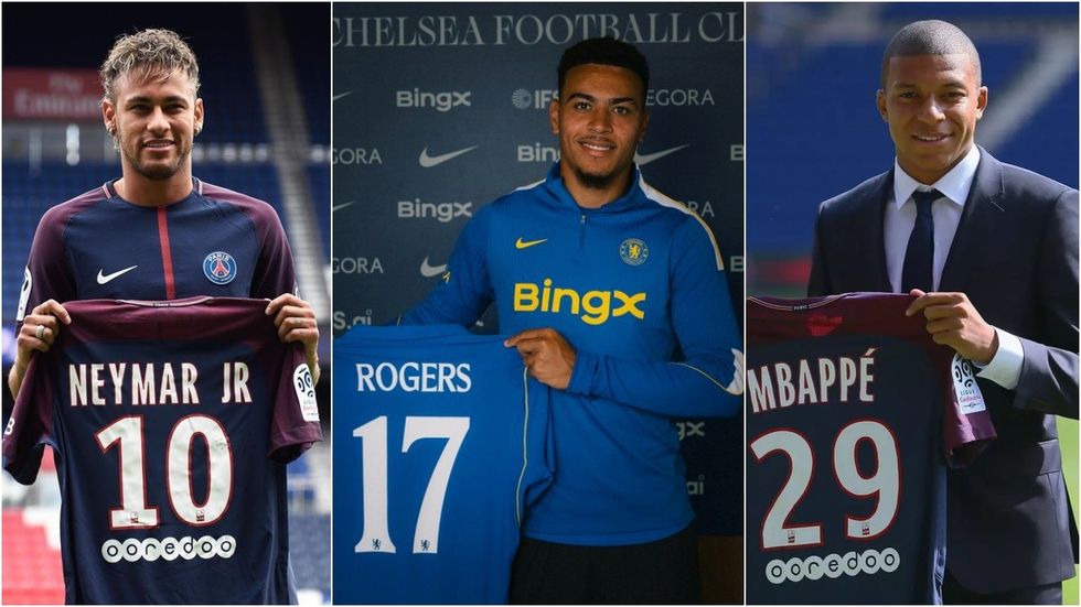 Dhjetë transferimet më të shtrenjta në histori të futbollit, Rogers bëhet i pesti