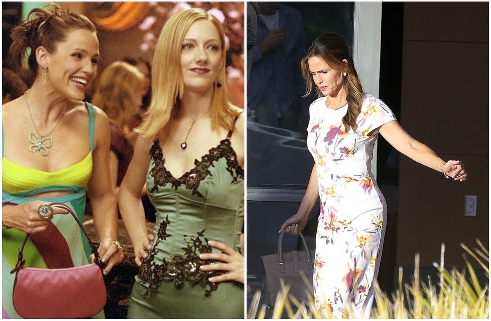Jennifer Garner shfaqet në xhirimet e rikrijimit të pjesës së dytë të filmit ikonik “13 going on 30”