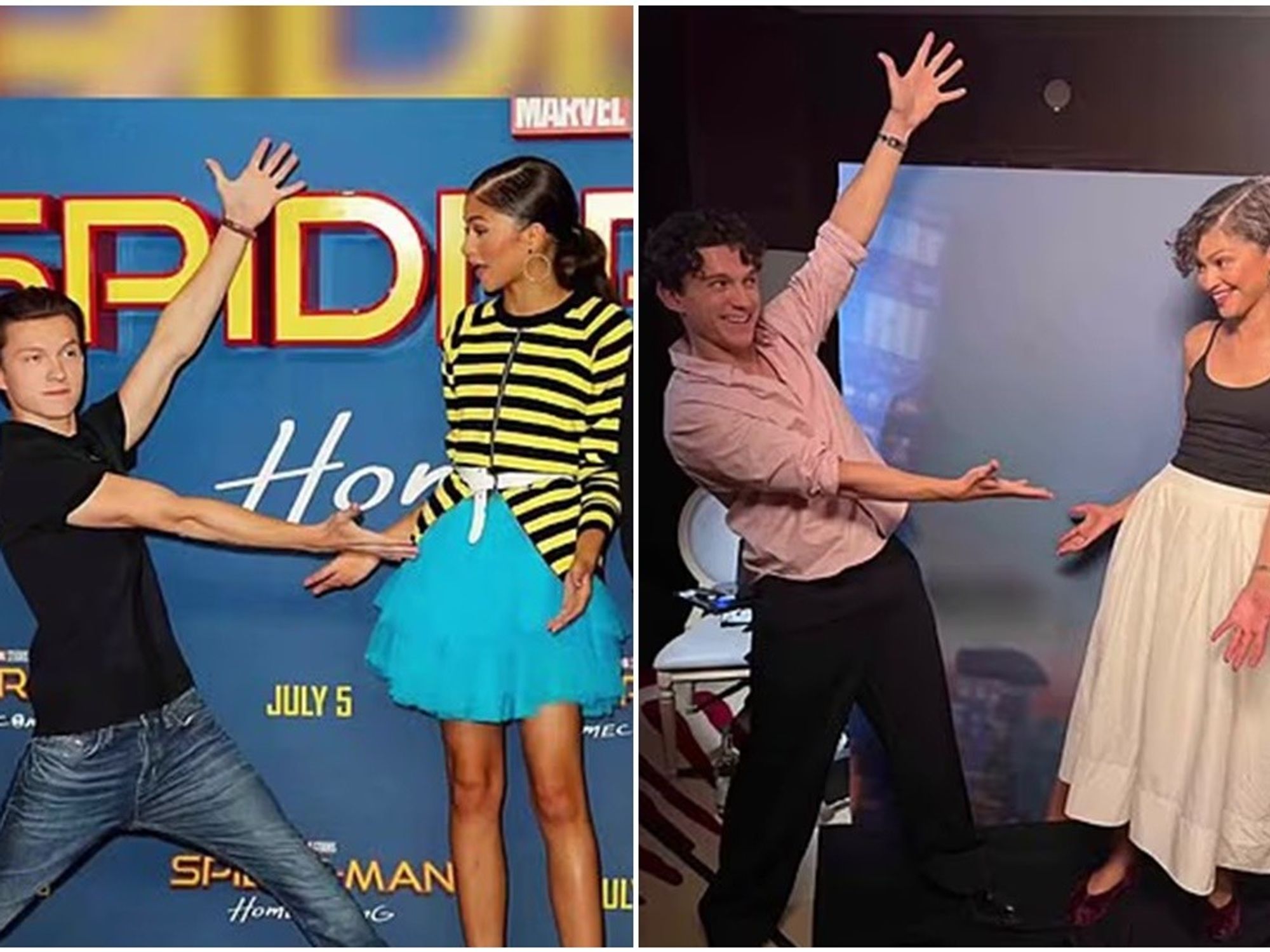 Zendaya dhe bashkëshorti i saj Tom Holland, rikrijojnë fotografitë e tyre 10 vite pas turneut të parë promovues për filmin Spider-Man Zendaya dhe bashkëshorti i saj Tom Holland, rikrijojnë fotografitë e tyre 10 vite pas turneut të parë promovues për filmin Spider-Man