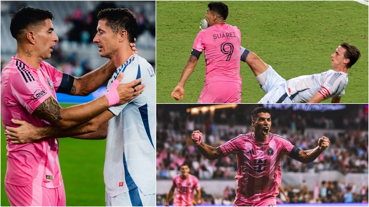 Suarez e nis sezonin e ri të MLS me dy gola, mposht Lewandowskin dhe merr një goditje në fytyrë