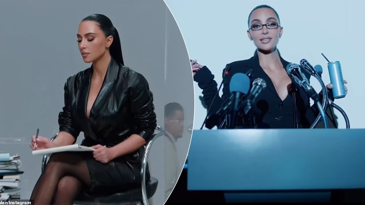 Kim Kardashian tallet me dështimin në provimin e jurisprudencës në reklamën e re humoristike