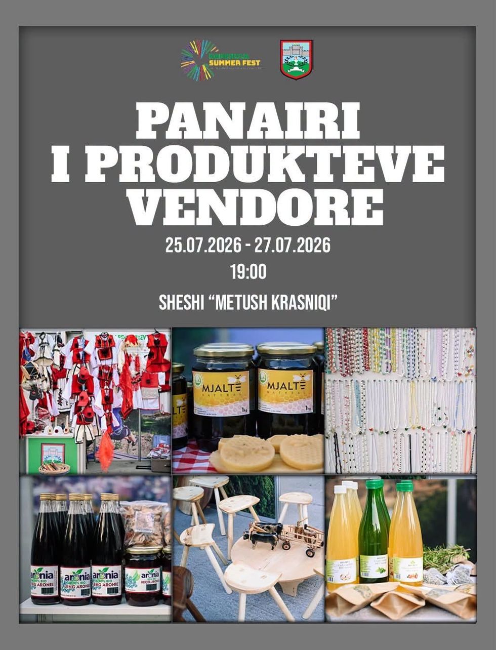 Komuna e Kamenicës organizon Panairin e Prodhimeve Vendore në kuadër të “Kamenica Summer Fest 2026”