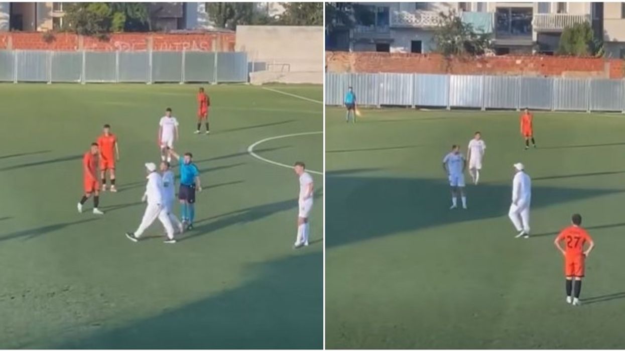 Ndodh edhe kjo në Kosovë: Munishi e nxjerr skuadrën nga fusha pas kartonit të kuq në miqësore Ndodh edhe kjo në Kosovë: Munishi e nxjerr skuadrën nga fusha pas kartonit të kuq në miqësore