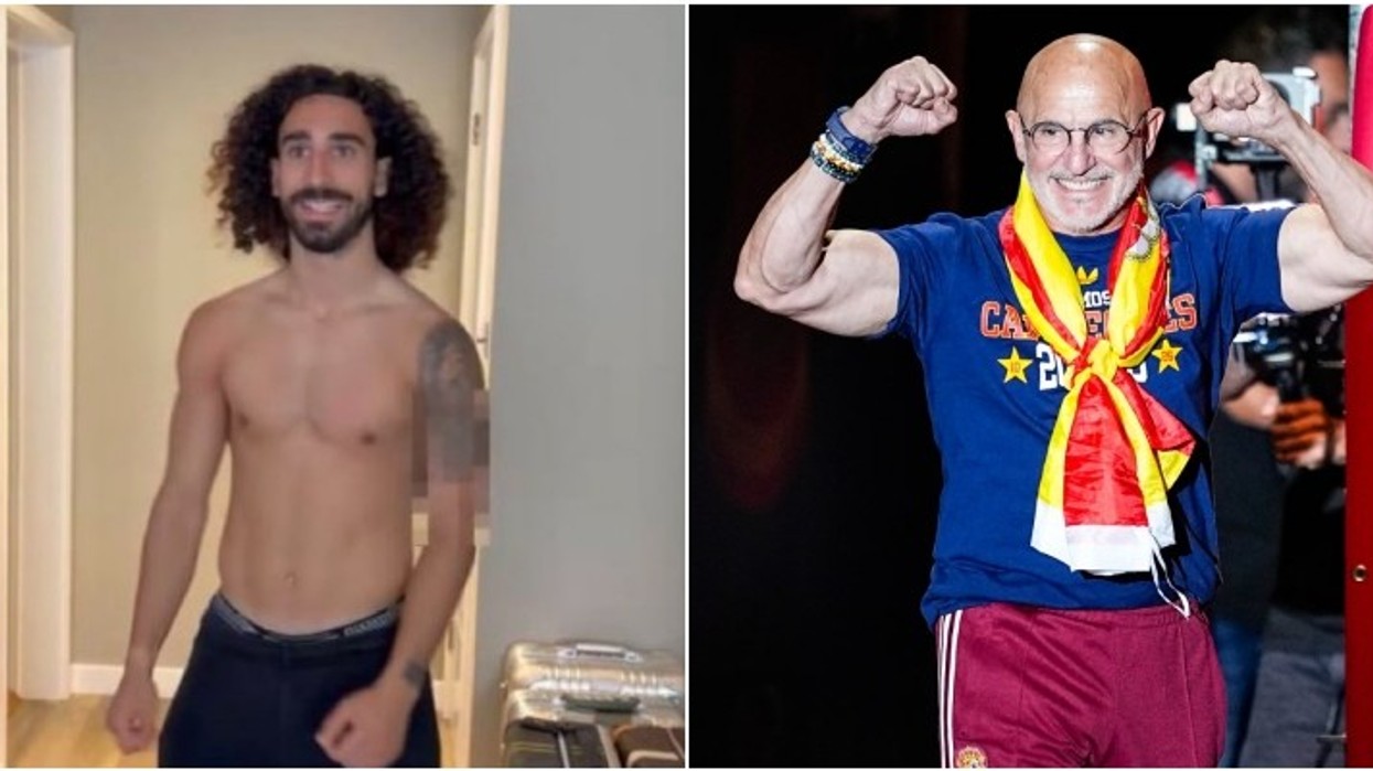Premtoi para finales, tani e bëri realitet: Cucurella bën tatuazh trajnerin e Spanjës
