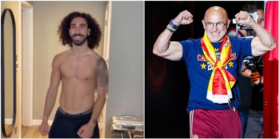 Premtoi para finales, tani e bëri realitet: Cucurella bën tatuazh trajnerin e Spanjës