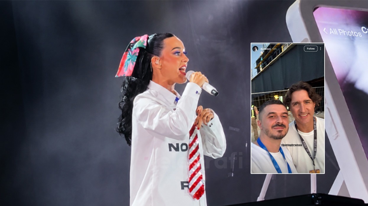 Partneri i Katy Perry-t, Justin Trudeau, mbështet këngëtaren nga afër në Sunny Hill Festival