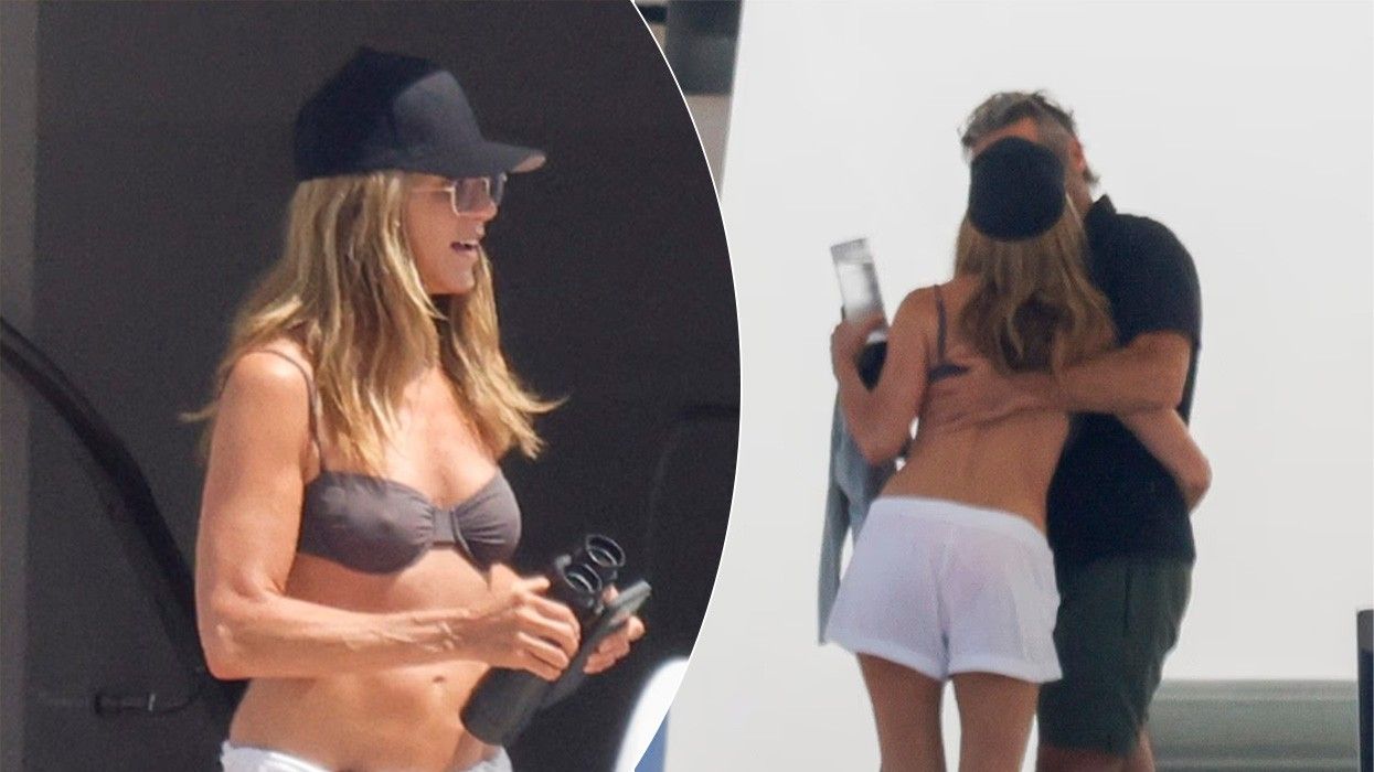 Jennifer Aniston shkëmben puthje me partnerin gjatë pushimeve romantike në Spanjë Jennifer Aniston shkëmben puthje me partnerin gjatë pushimeve romantike në Spanjë