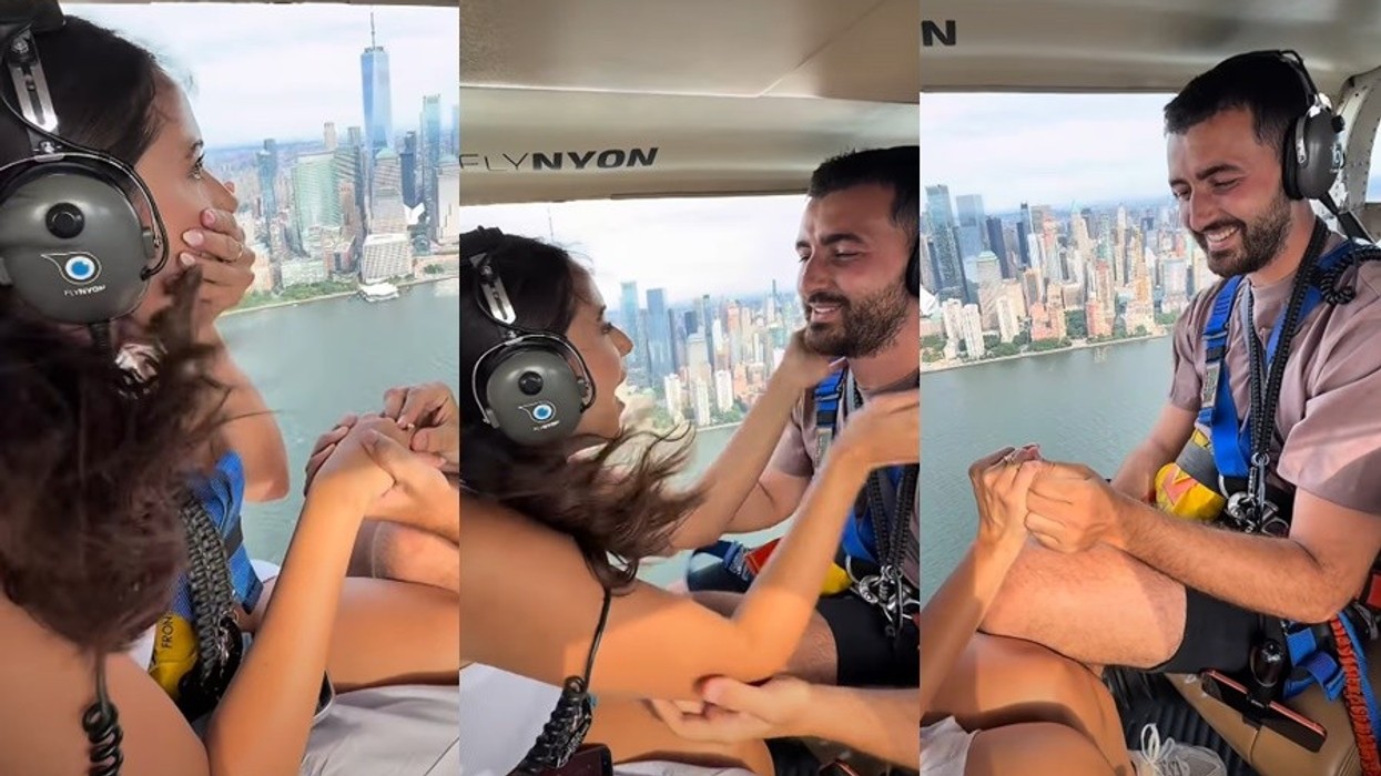 Laurent Krasniqi i propozon partneres në një fluturim mbi New York