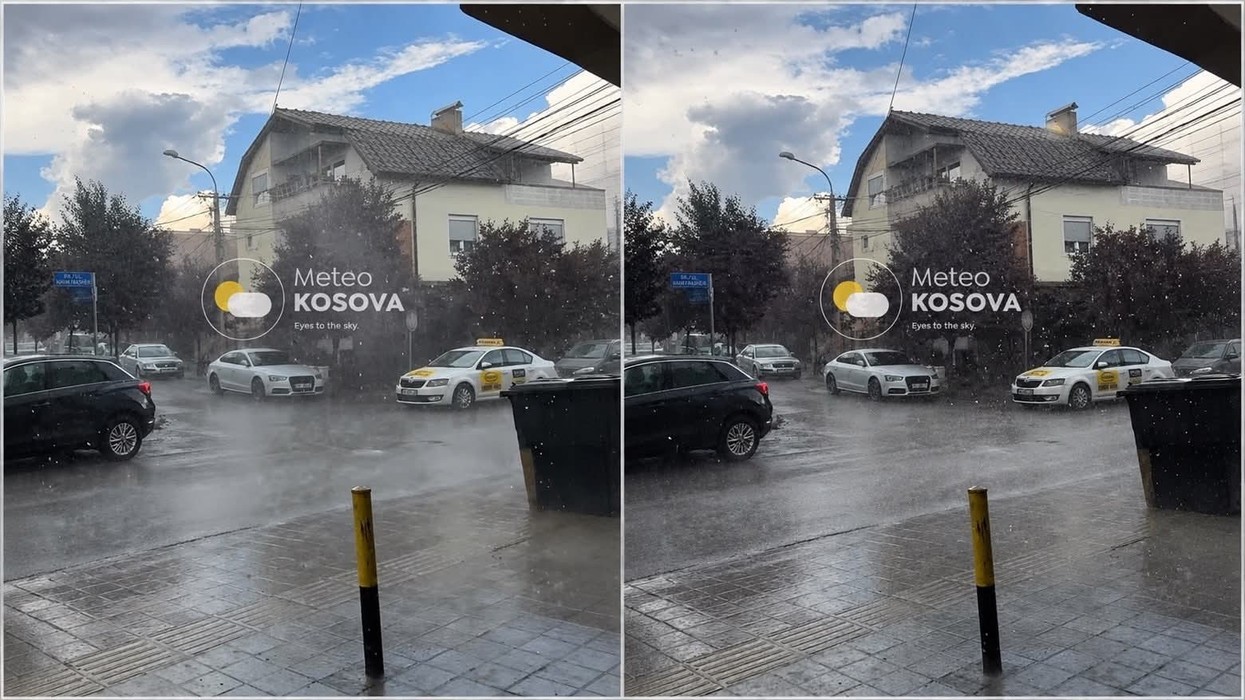 Moti përkeqësohet në Gjilan, shi i rrëmbyeshëm dhe erëra të forta në Gavran