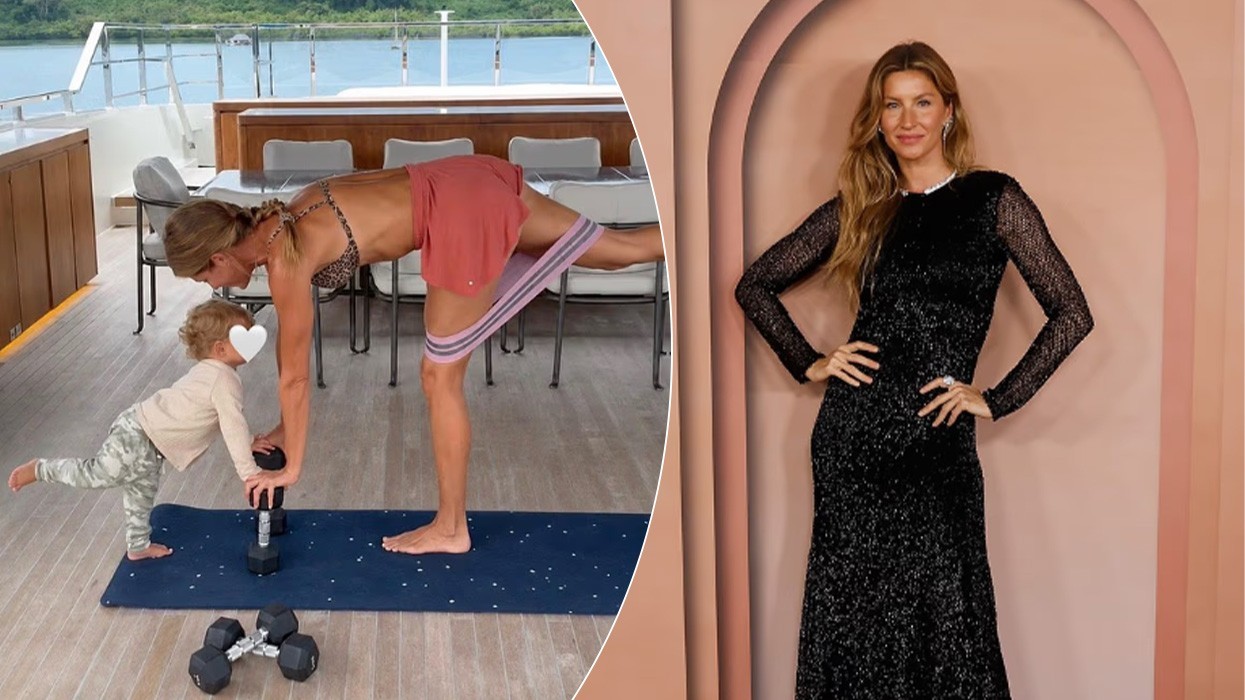Gisele Bundchen ndan një pamje të rrallë familjare, stërvitet me djalin 17-muajsh në jaht