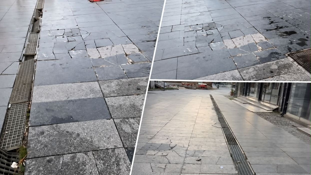 Sheshi i Vushtrrisë sërish me probleme, pllaka të thyera dhe mungesë mirëmbajtjeje Sheshi i Vushtrrisë sërish me probleme, pllaka të thyera dhe mungesë mirëmbajtjeje