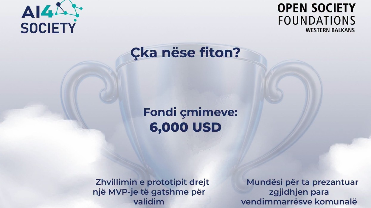 Hapen aplikimet për AI4Society Hackathon, 6 mijë dollarë fondi i çmimeve për të rinjtë