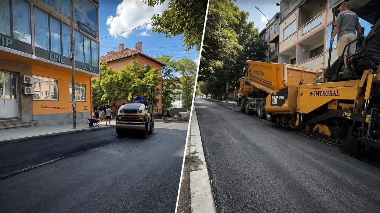 Asfaltohet rruga “Qamil Hoxha” në Prishtinë