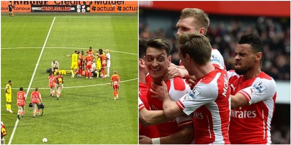 Momente frike: Ish-ylli i Arsenalit përfundon në spital pas përplasjes brutale Momente frike: Ish-ylli i Arsenalit përfundon në spital pas përplasjes brutale