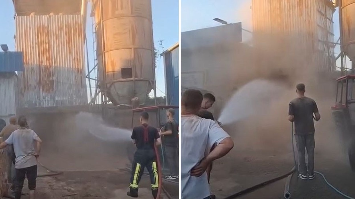 Zjarr në një fabrikë në Gjakovë, ndërhyjnë zjarrfikësit, parandalojnë përhapjen e flakëve
