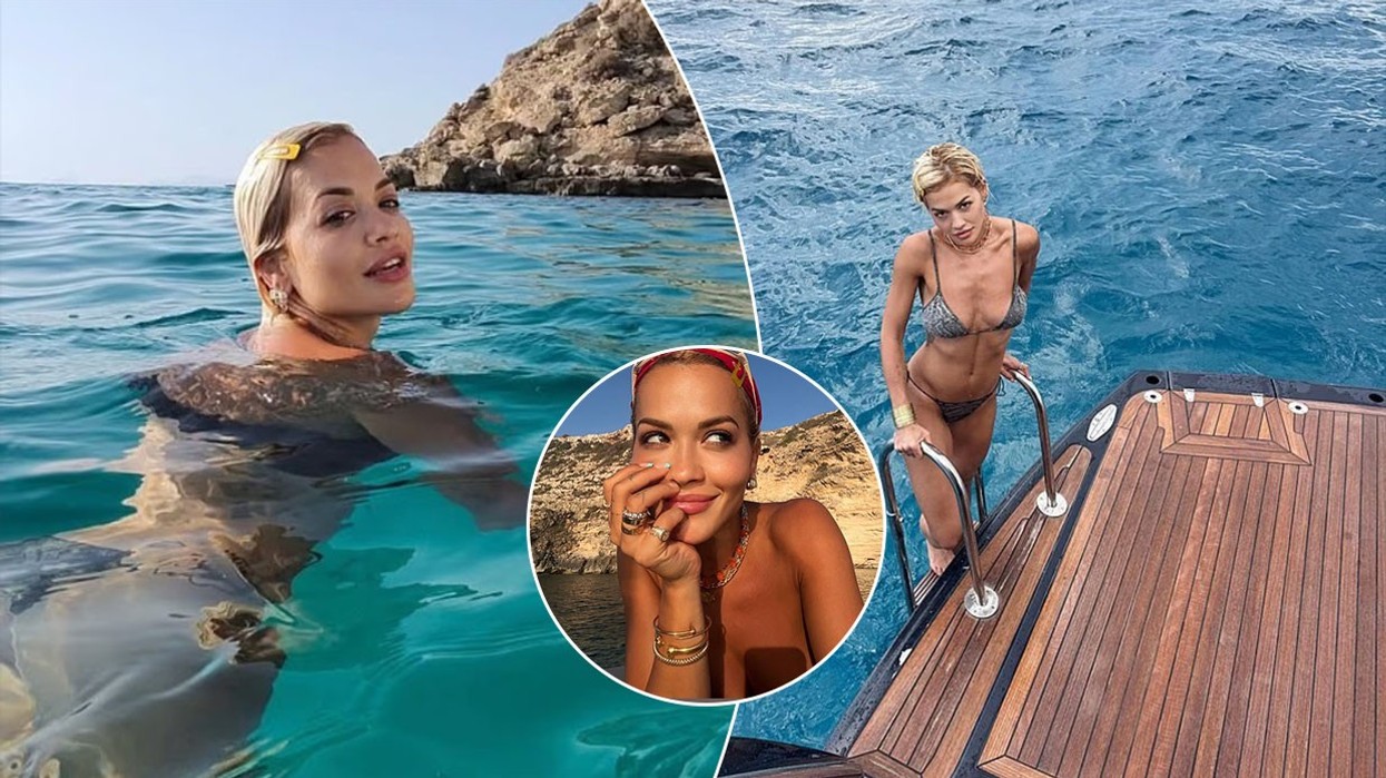 Rita Ora duket e pabesueshme në bikini ndërsa pozon në jaht gjatë pushimeve luksoze me bashkëshortin e saj në Ibiza
