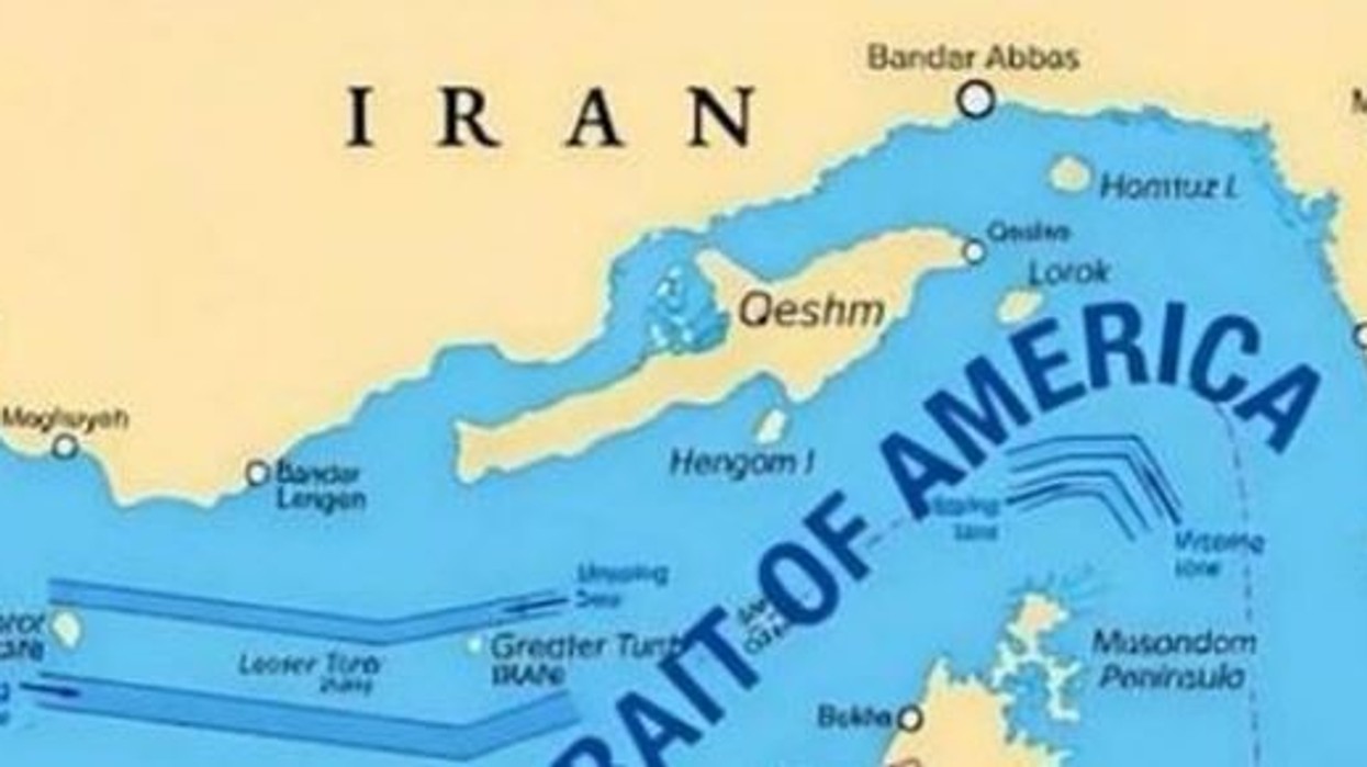 Trump publikon hartën ku Ngushtica e Hormuzit paraqitet si territor i SHBA-së