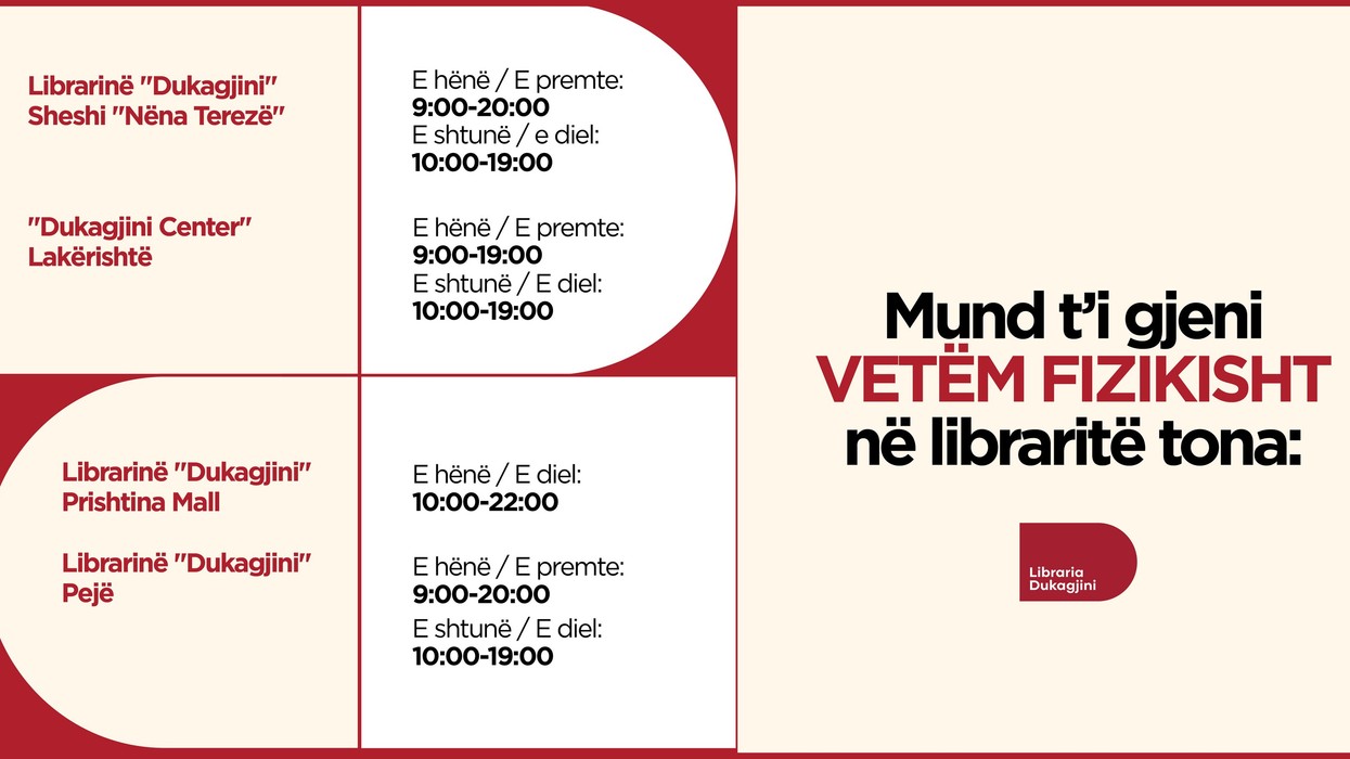 Nga 24 gushti fillon shitja e teksteve shkollore në Librarinë Dukagjini