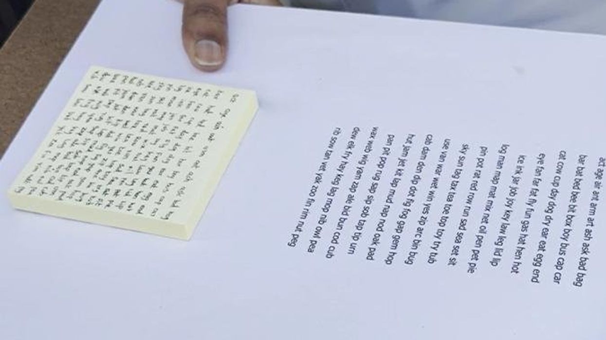 Gruaja shkroi 150 fjalë në një letër të vetme, hyri në Guinness Gruaja shkroi 150 fjalë në një letër të vetme, hyri në Guinness