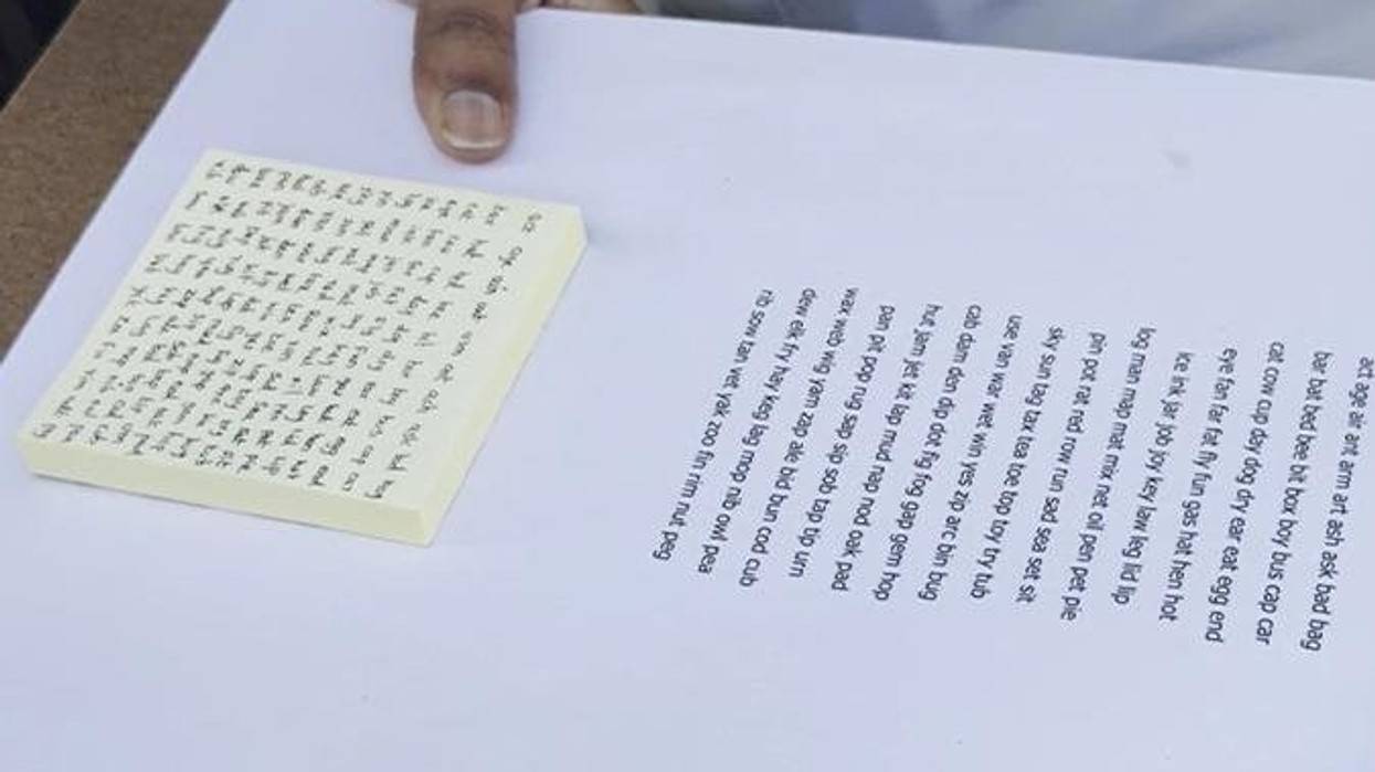 Gruaja shkroi 150 fjalë në një letër të vetme, hyri në Guinness