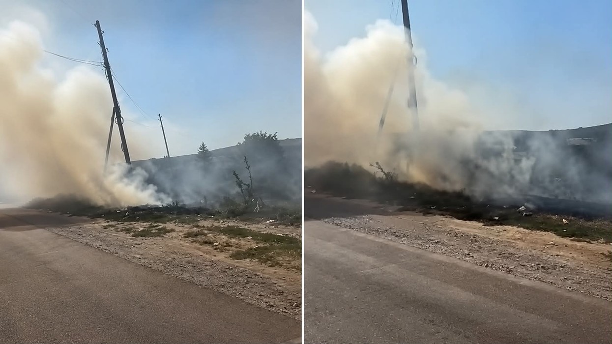 Shtylla elektrike përfshihet nga zjarri në Dush të Klinës