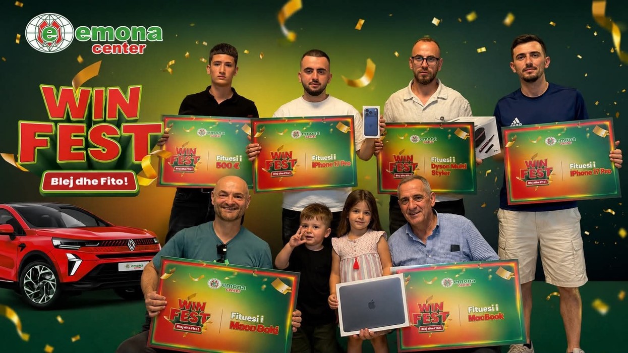 Fituesit e javës së parë të WINFEST janë shpallur – Emona Center nis ndarjen e shpërblimeve