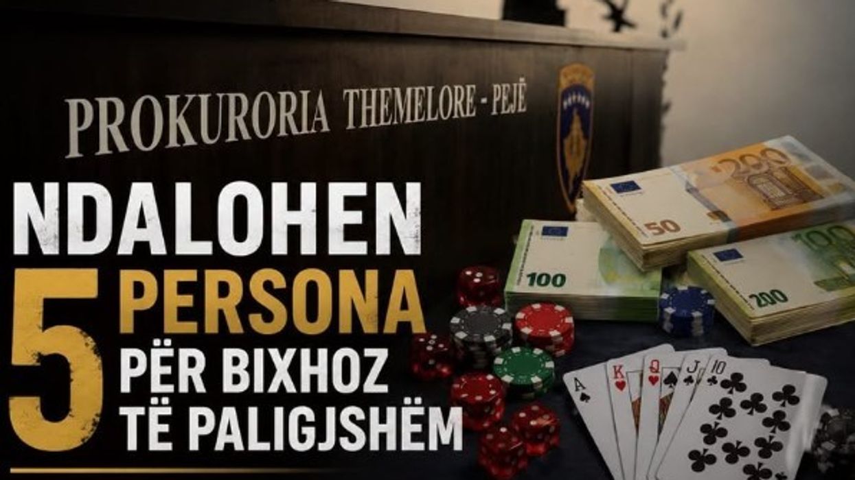 Prokuroria e Pejës ndalon 5 persona të dyshuar për organizim të skemave piramidale dhe bixhoz të paligjshëm Prokuroria e Pejës ndalon 5 persona të dyshuar për organizim të skemave piramidale dhe bixhoz të paligjshëm