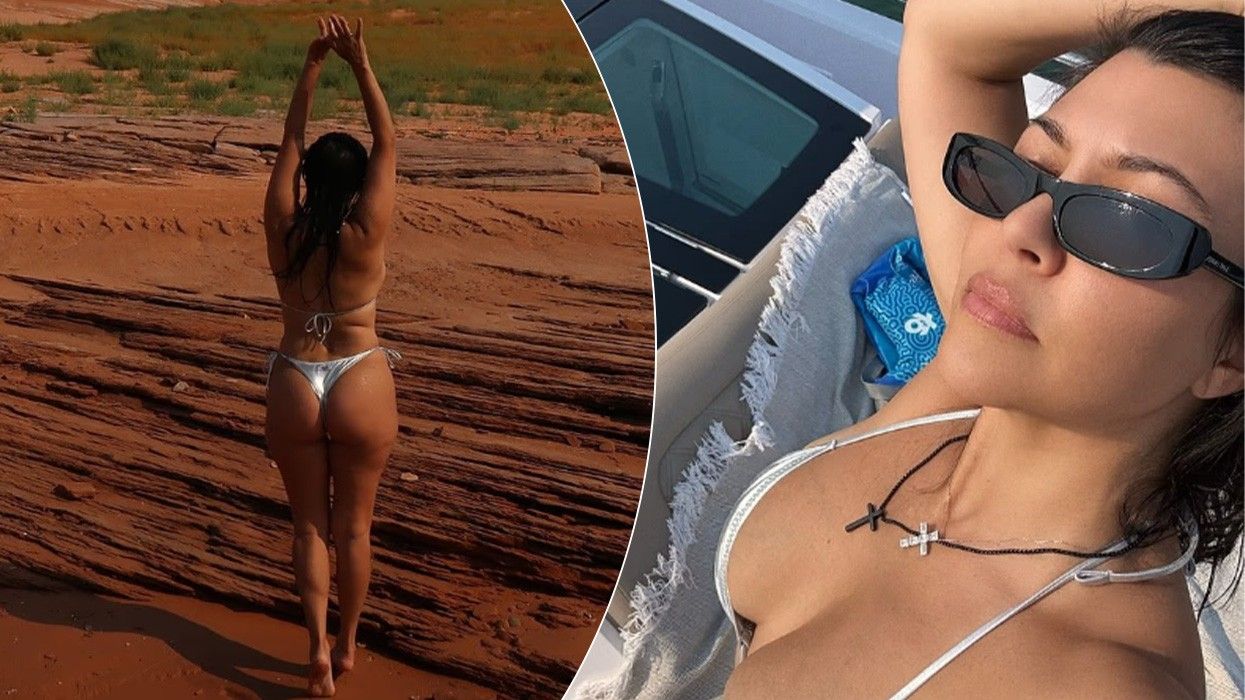 Kourtney Kardashian shkëlqen me bikini argjendi gjatë pushimeve familjare me Travis Barker Kourtney Kardashian shkëlqen me bikini argjendi gjatë pushimeve familjare me Travis Barker