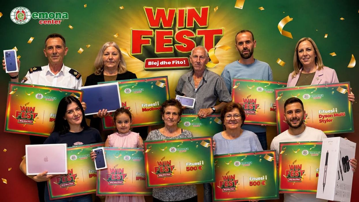 Fituesit e javës së dytë të WINFEST janë shpallur – Emona Center vazhdon ndarjen e shpërblimeve Fituesit e javës së dytë të WINFEST janë shpallur – Emona Center vazhdon ndarjen e shpërblimeve