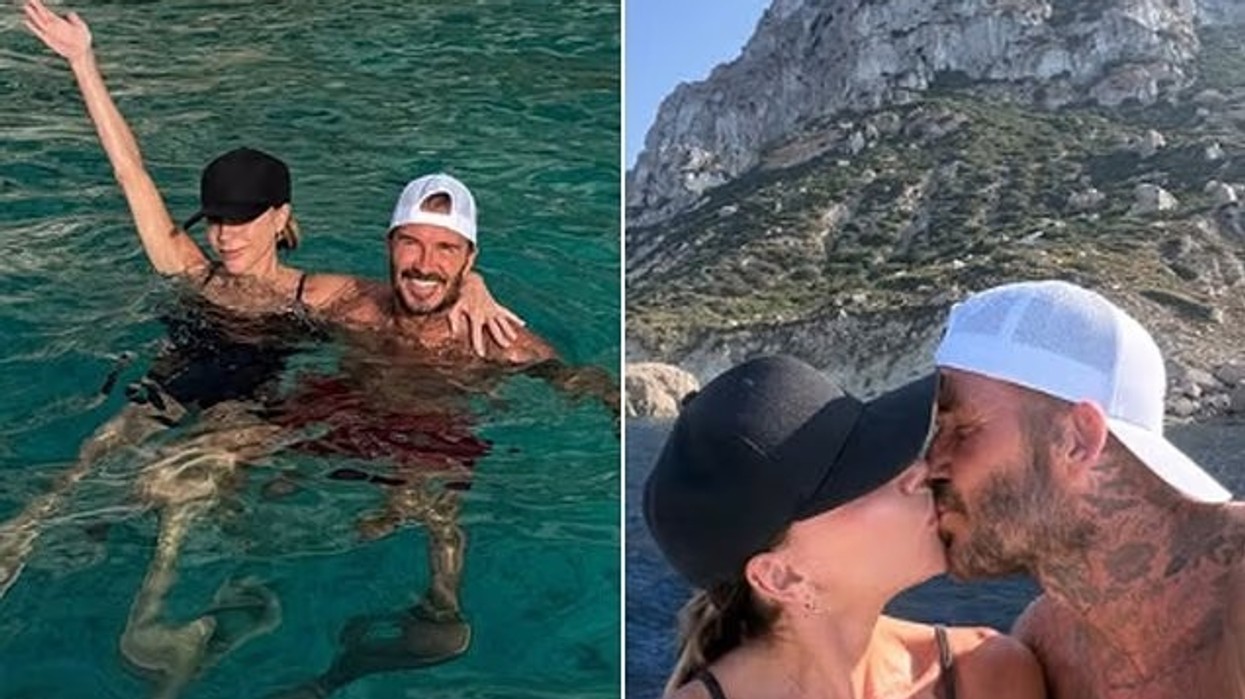 David Beckham publikon fotografi nga pushimet luksoze familjare, përfshirë një ku shihet duke u puthur me Victorian
