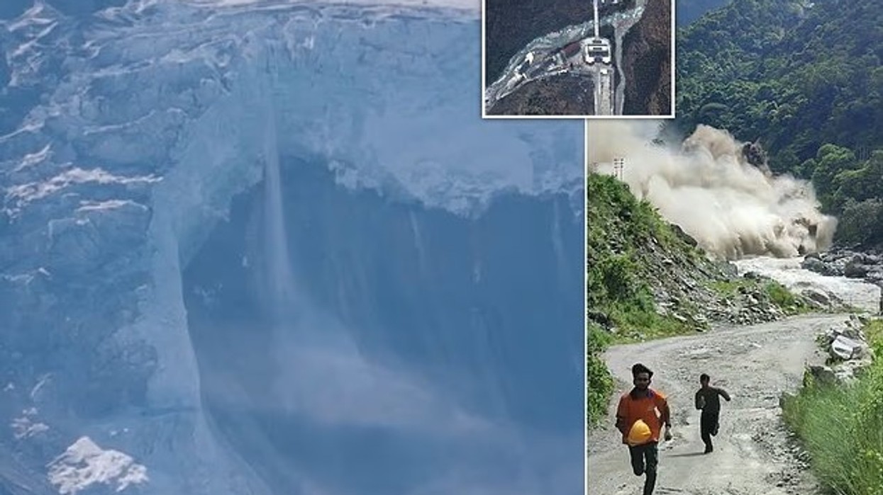 Pamje tronditëse, kamerat kapin shembjen e akullnajës që shkaktoi përmbytjet katastrofike në Nepal dhe Tibet