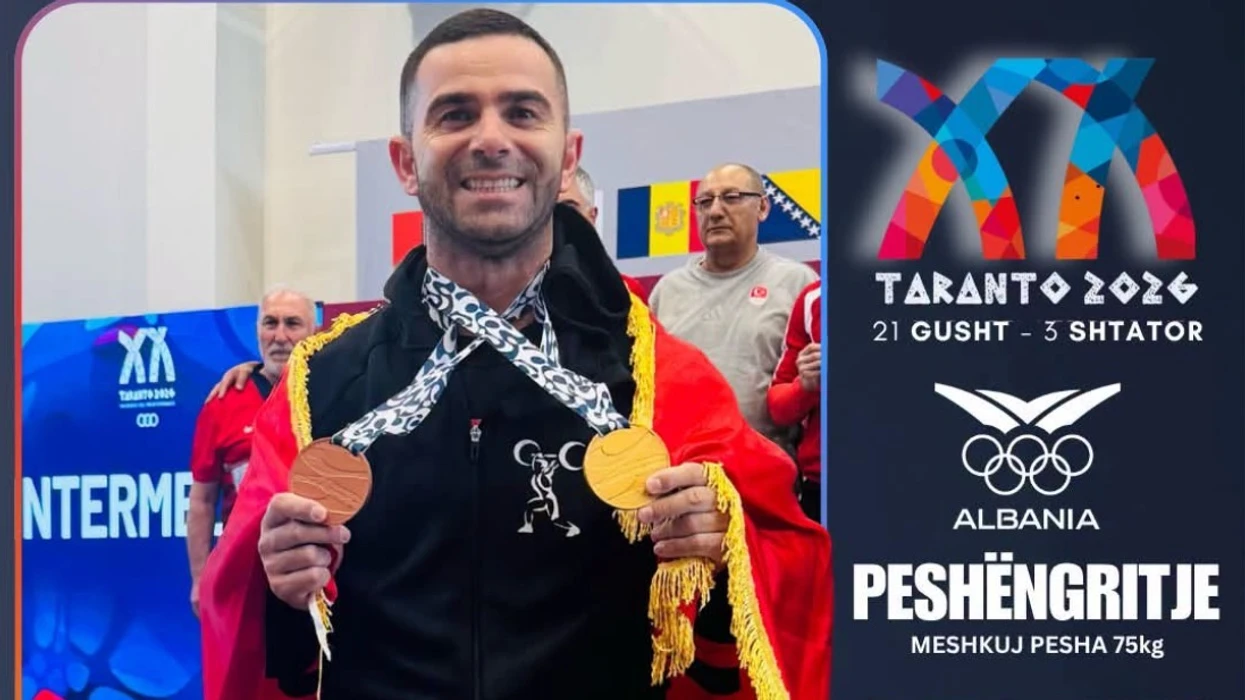 Briken Calja fiton të artën dhe të bronztën në dy gara të peshëngritjes në 'Taranto 2026'