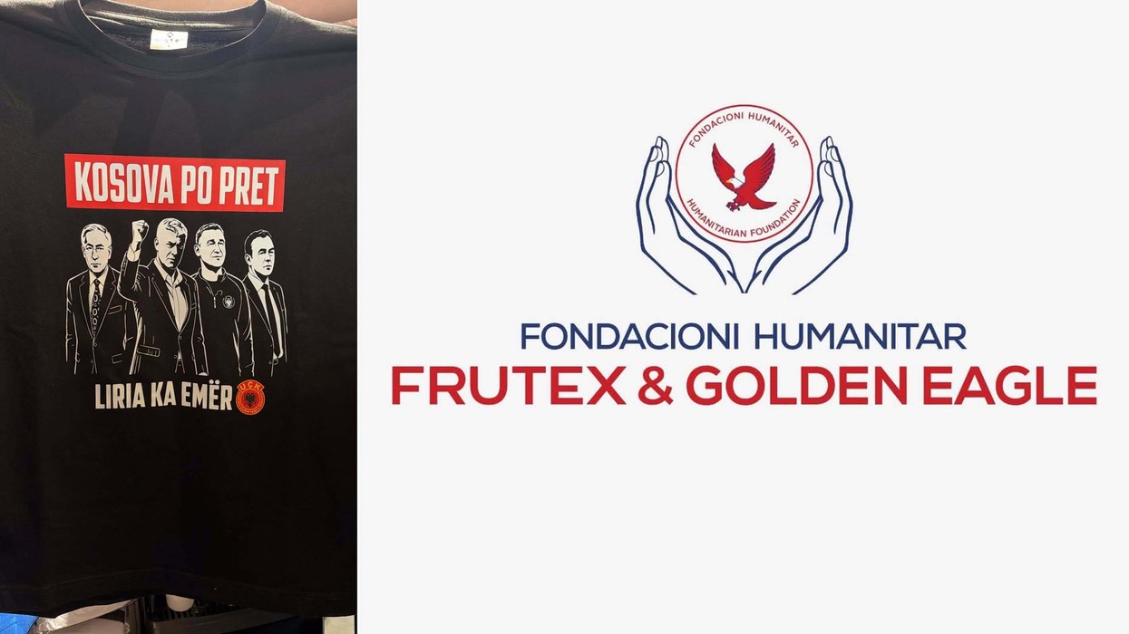 Fondacioni Frutex & Golden Eagle dhuron 1,000 flamuj dhe 1,000 bluza për protestën “Kosova po pret”