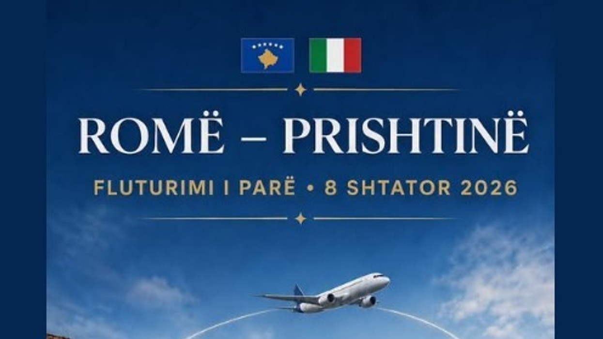 Nis fluturimi i parë direkt Romë–Prishtinë, Kosova dhe Italia më afër