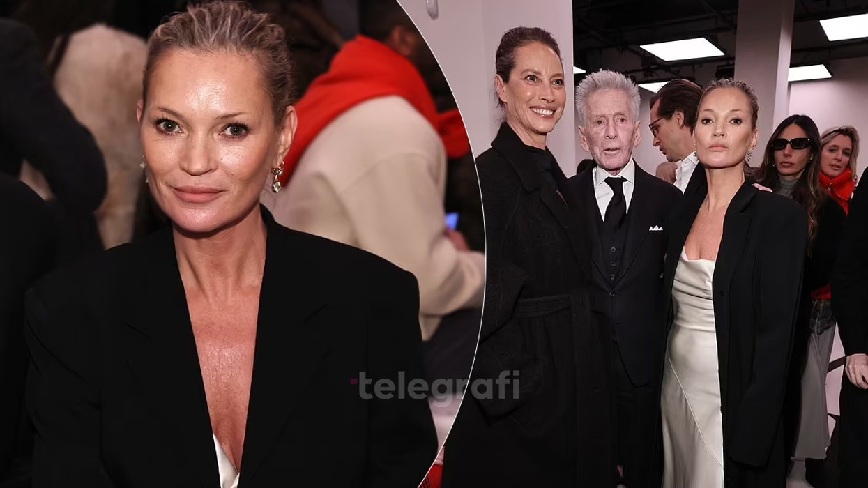 Kate Moss mahnit me elegancën e saj në shfaqjen e Calvin Klein në Javën e Modës në New York