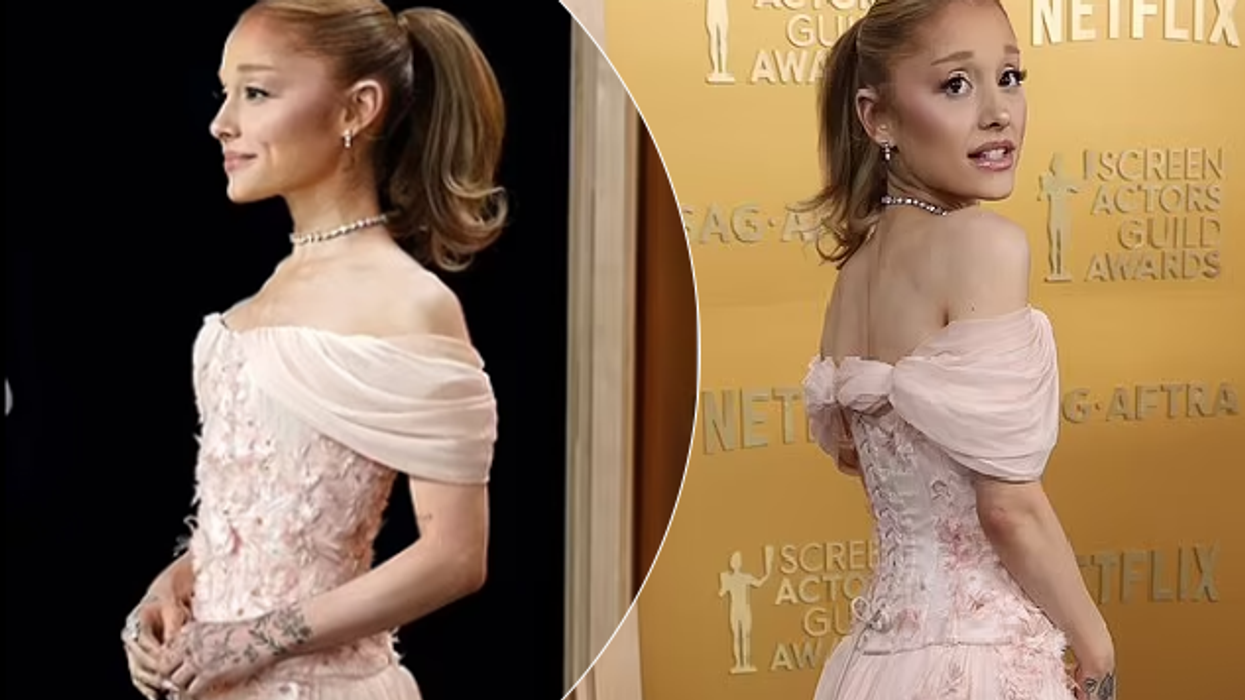 Ariana Grande shkëlqen në tapetin e kuq në SAG Awards 2025, mes polemikave me Andrew Tate