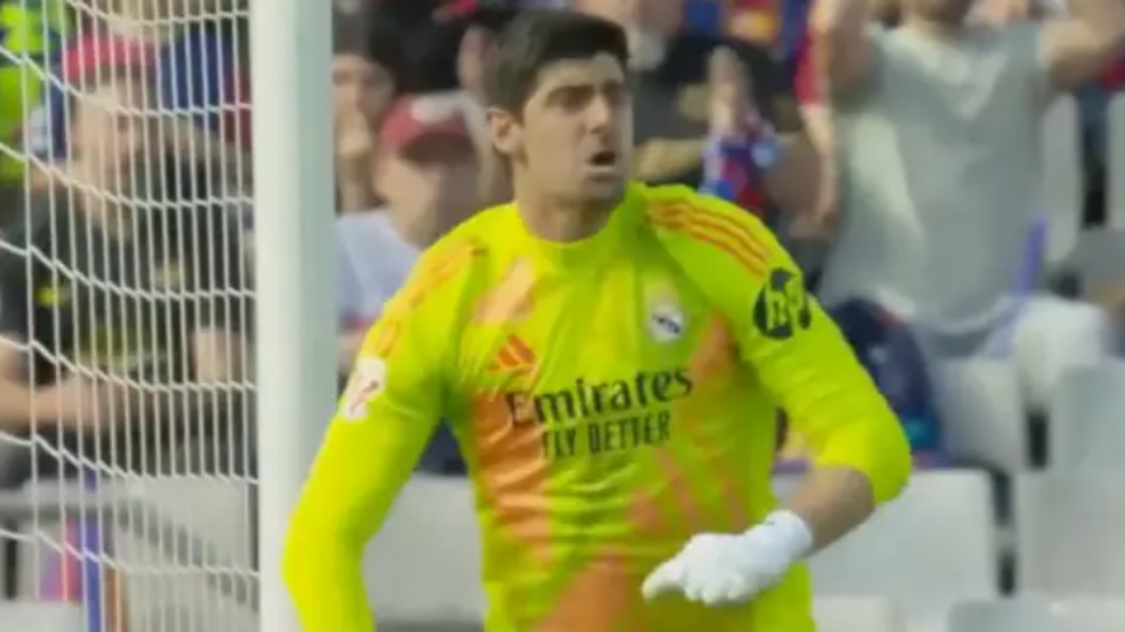 Dalin pamje shqetësuese: Courtois shihet në një incident të furishëm me shokun e skuadrës së Real Madridit