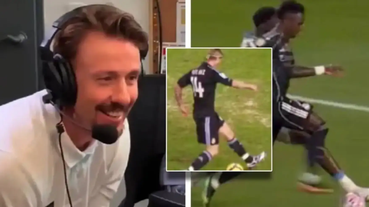 Kapet nga kamerat reagimi i Gutit kur pa asistimin që Vinicius ia bëri Valverdes