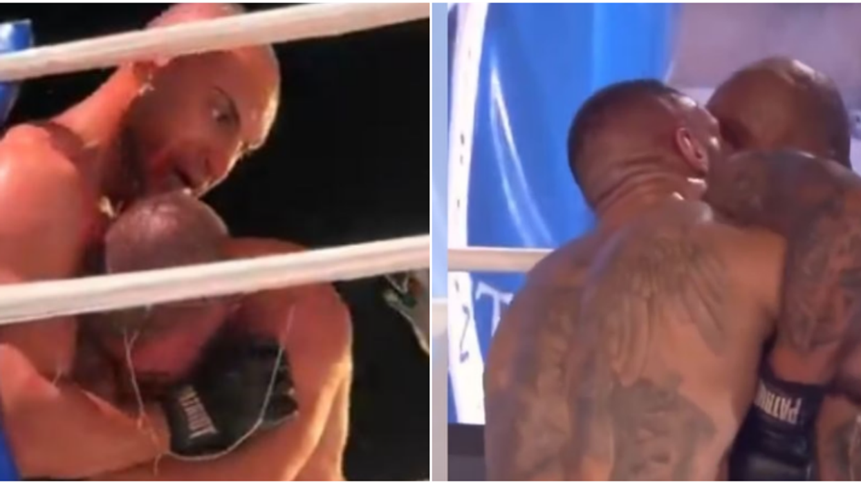 Skandal në ring: Luftëtari kafshon veshin e kundërshtarit dhe e pështyn në audiencë