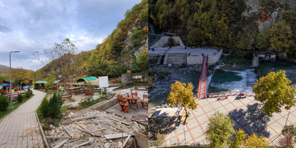 Përfundon faza e re e punimeve në shëtitoren e Lumbardhit në Pejë